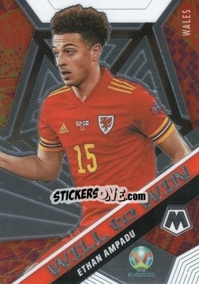 Sticker Ethan Ampadu - UEFA Euro 2020 Mosaic n. 24w - Panini