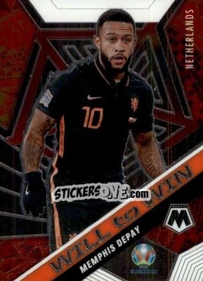 Sticker Memphis Depay - UEFA Euro 2020 Mosaic n. 32w - Panini