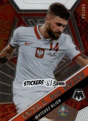 Sticker Mateusz Klich - UEFA Euro 2020 Mosaic n. 33w - Panini