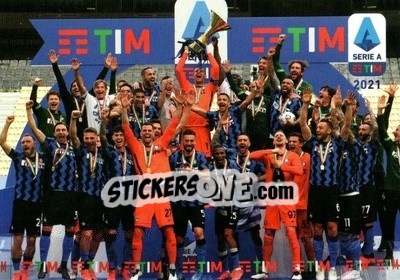 Cromo Inter - Serie A TIM 2020-2021. Official Celebration Set - Panini
