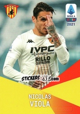 Figurina Nicolas Viola - Serie A TIM 2020-2021. Official Celebration Set - Panini