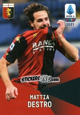 Sticker Mattia Destro - Serie A TIM 2020-2021. Official Celebration Set n. CS16 - Panini