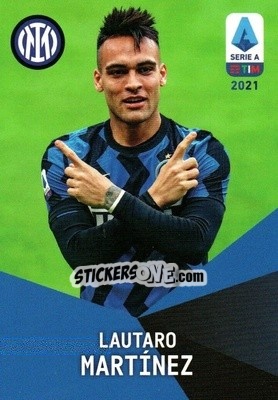 Sticker Lautaro Martinez - Serie A TIM 2020-2021. Official Celebration Set n. CS18 - Panini