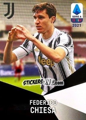 Sticker Federico Chiesa - Serie A TIM 2020-2021. Official Celebration Set n. CS19 - Panini