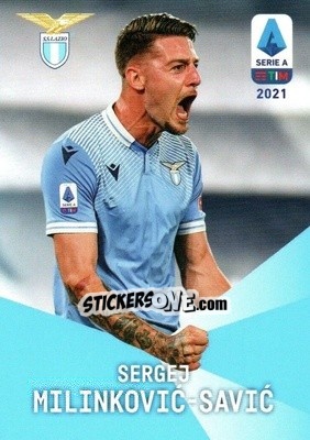 Sticker Sergej Milinković-Savić - Serie A TIM 2020-2021. Official Celebration Set n. CS20 - Panini