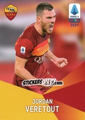 Sticker Jordan Veretout - Serie A TIM 2020-2021. Official Celebration Set n. CS24 - Panini
