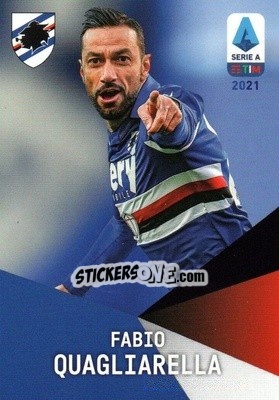 Sticker Fabio Quagliarella - Serie A TIM 2020-2021. Official Celebration Set n. CS25 - Panini