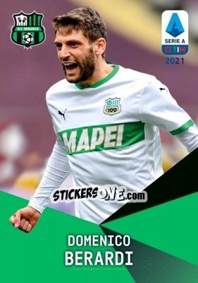 Sticker Domenico Berardi - Serie A TIM 2020-2021. Official Celebration Set n. CS26 - Panini