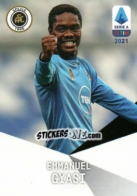 Sticker Emmanuel Gyasi - Serie A TIM 2020-2021. Official Celebration Set n. CS27 - Panini