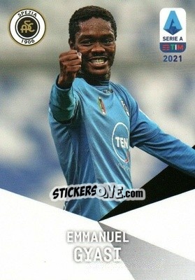 Sticker Emmanuel Gyasi - Serie A TIM 2020-2021. Official Celebration Set - Panini