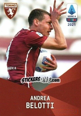Sticker Andrea Belotti - Serie A TIM 2020-2021. Official Celebration Set n. CS28 - Panini