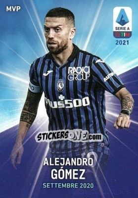 Sticker Alejandro Gómez - Serie A TIM 2020-2021. Official Celebration Set - Panini