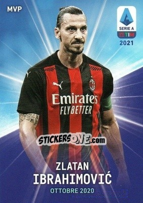 Sticker Zlatan Ibrahimovic - Serie A TIM 2020-2021. Official Celebration Set - Panini