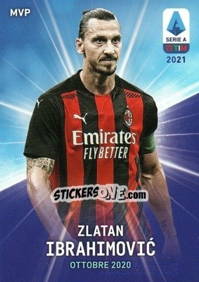 Sticker Zlatan Ibrahimovic - Serie A TIM 2020-2021. Official Celebration Set n. CS31 - Panini
