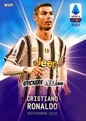 Sticker Cristiano Ronaldo - Serie A TIM 2020-2021. Official Celebration Set n. CS32 - Panini