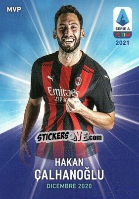 Sticker Hakan Çalhanoğlu - Serie A TIM 2020-2021. Official Celebration Set - Panini