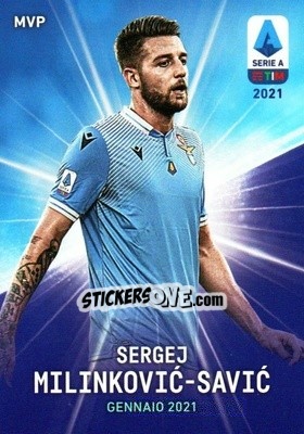 Sticker Sergej Milinković-Savić - Serie A TIM 2020-2021. Official Celebration Set n. CS34 - Panini