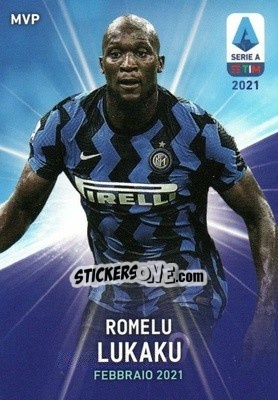 Sticker Romelu Lukaku - Serie A TIM 2020-2021. Official Celebration Set n. CS35 - Panini