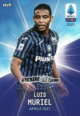 Sticker Luis Muriel - Serie A TIM 2020-2021. Official Celebration Set n. CS37 - Panini