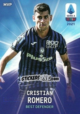 Sticker Cristian Romero - Serie A TIM 2020-2021. Official Celebration Set n. CS40 - Panini