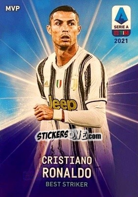 Sticker Cristiano Ronaldo - Serie A TIM 2020-2021. Official Celebration Set n. CS42 - Panini
