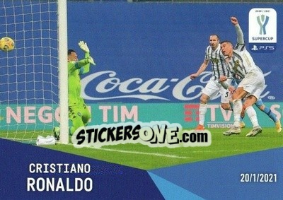 Sticker Cristiano Ronaldo - Serie A TIM 2020-2021. Official Celebration Set n. CS48 - Panini