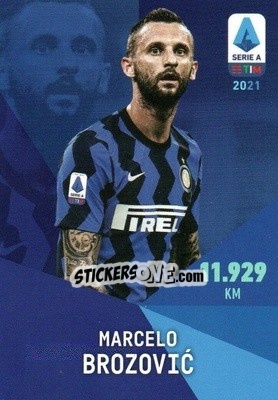 Sticker Marcelo Brozović - Serie A TIM 2020-2021. Official Celebration Set n. CS55 - Panini