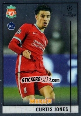 Sticker Curtis Jones - Uefa Champions League & Europa League Chrome 2020-2021 n. 41 - Topps Merlin