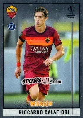 Sticker Riccardo Calafiori - Uefa Champions League & Europa League Chrome 2020-2021 n. 72 - Topps Merlin