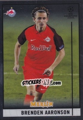 Sticker Brenden Aaronson - Uefa Champions League & Europa League Chrome 2020-2021 n. 76 - Topps Merlin