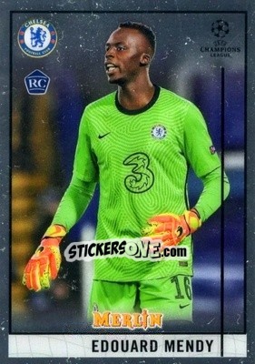 Sticker Edouard Mendy - Uefa Champions League & Europa League Chrome 2020-2021 n. 91 - Topps Merlin