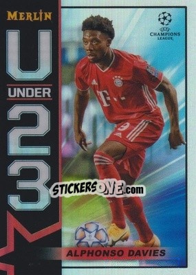 Sticker Alphonso Davies - Uefa Champions League & Europa League Chrome 2020-2021 n. U23-AD - Topps Merlin