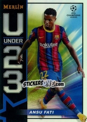 Cromo Ansu Fati - UEFA Champions League & Europa League Chrome 2020-2021 - Topps Merlin