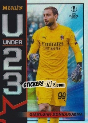 Figurina Gianluigi Donnarumma - UEFA Champions League & Europa League Chrome 2020-2021 - Topps Merlin