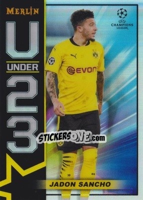 Sticker Jadon Sancho - Uefa Champions League & Europa League Chrome 2020-2021 n. U23-JS - Topps Merlin