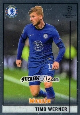 Sticker Timo Werner - Uefa Champions League & Europa League Chrome 2020-2021 n. 8 - Topps Merlin