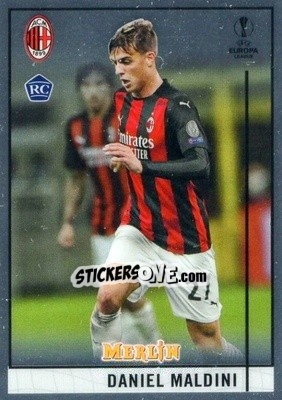 Sticker Daniel Maldini - Uefa Champions League & Europa League Chrome 2020-2021 n. 12 - Topps Merlin
