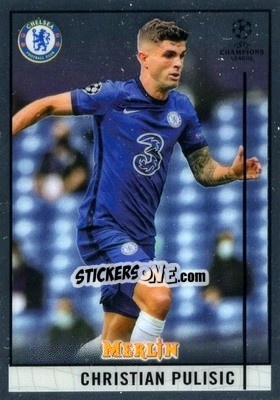 Sticker Christian Pulisic - Uefa Champions League & Europa League Chrome 2020-2021 n. 21 - Topps Merlin