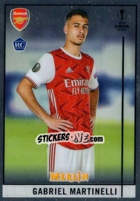 Sticker Gabriel Martinelli - Uefa Champions League & Europa League Chrome 2020-2021 n. 24 - Topps Merlin