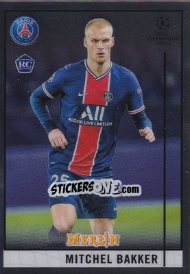 Sticker Mitchel Bakker - Uefa Champions League & Europa League Chrome 2020-2021 n. 29 - Topps Merlin