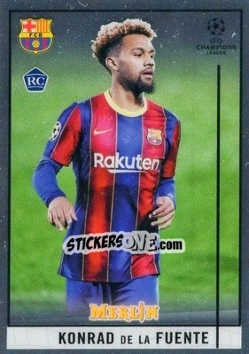 Sticker Konrad de la Fuente - Uefa Champions League & Europa League Chrome 2020-2021 n. 30 - Topps Merlin