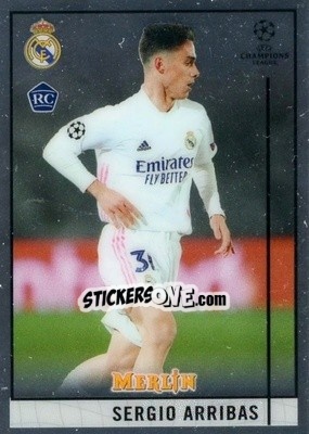 Sticker Sergio Arribas - Uefa Champions League & Europa League Chrome 2020-2021 n. 37 - Topps Merlin