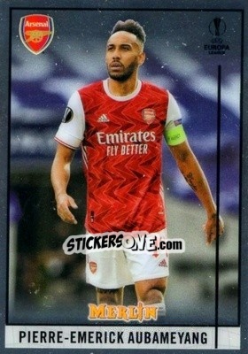 Sticker Pierre-Emerick Aubameyang - Uefa Champions League & Europa League Chrome 2020-2021 n. 43 - Topps Merlin
