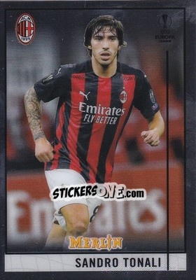 Sticker Sandro Tonali - Uefa Champions League & Europa League Chrome 2020-2021 n. 48 - Topps Merlin