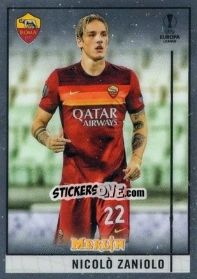 Sticker Nicolo Zaniolo - Uefa Champions League & Europa League Chrome 2020-2021 n. 49 - Topps Merlin