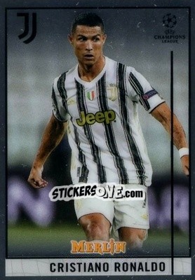 Sticker Cristiano Ronaldo - Uefa Champions League & Europa League Chrome 2020-2021 n. 50 - Topps Merlin