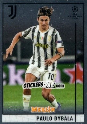 Sticker Paulo Dybala - Uefa Champions League & Europa League Chrome 2020-2021 n. 54 - Topps Merlin