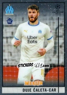 Sticker Duje Caleta-Car - Uefa Champions League & Europa League Chrome 2020-2021 n. 55 - Topps Merlin