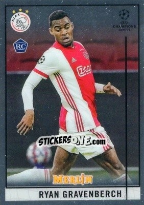 Sticker Ryan Gravenberch - UEFA Champions League & Europa League Chrome 2020-2021 - Topps Merlin