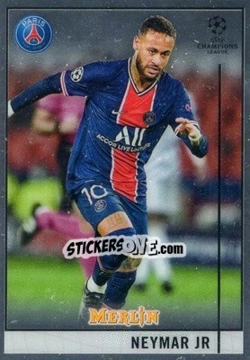 Sticker Neymar Jr - Uefa Champions League & Europa League Chrome 2020-2021 n. 58 - Topps Merlin